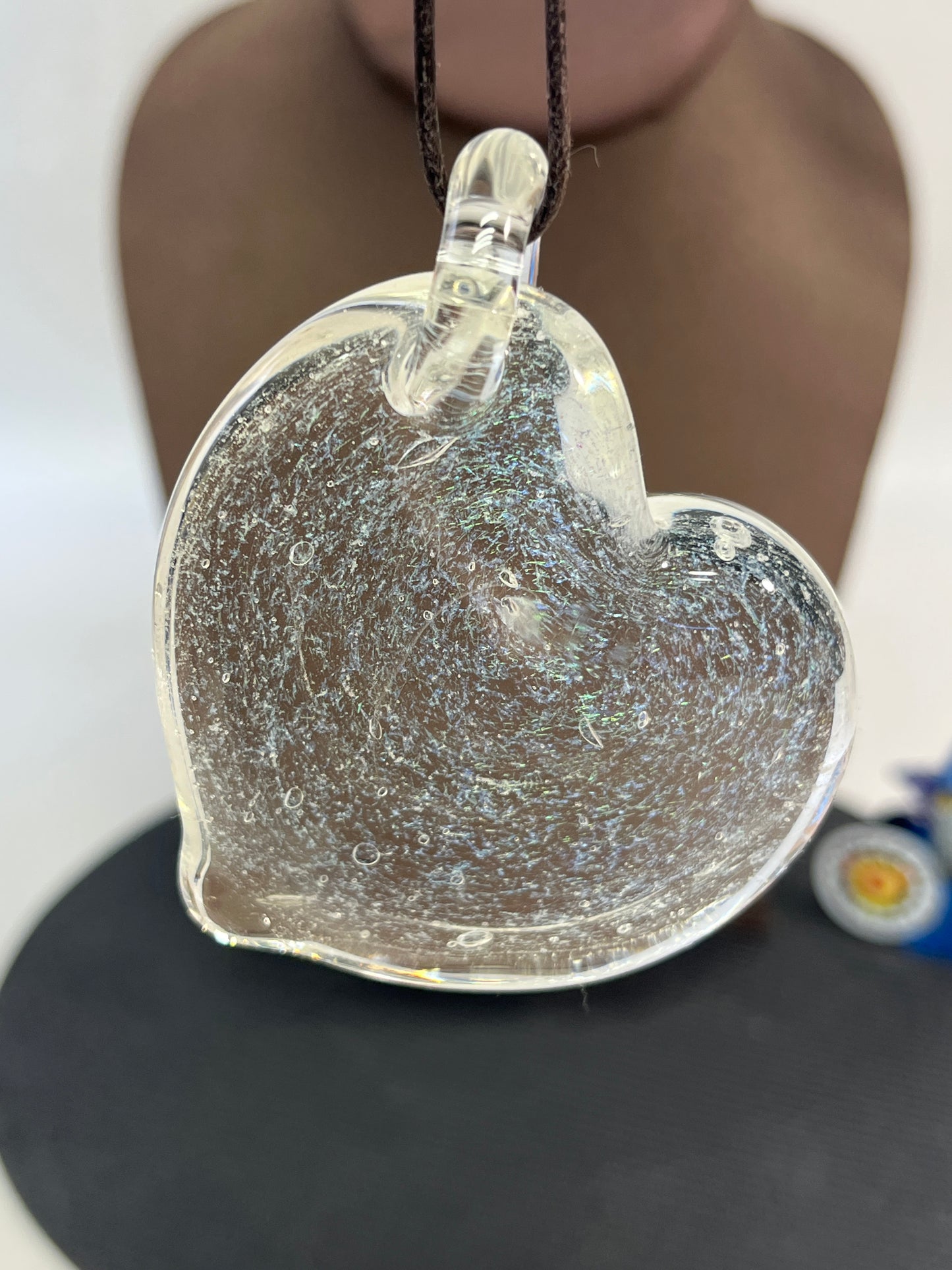 Dichroic Galaxy Heart Pendant