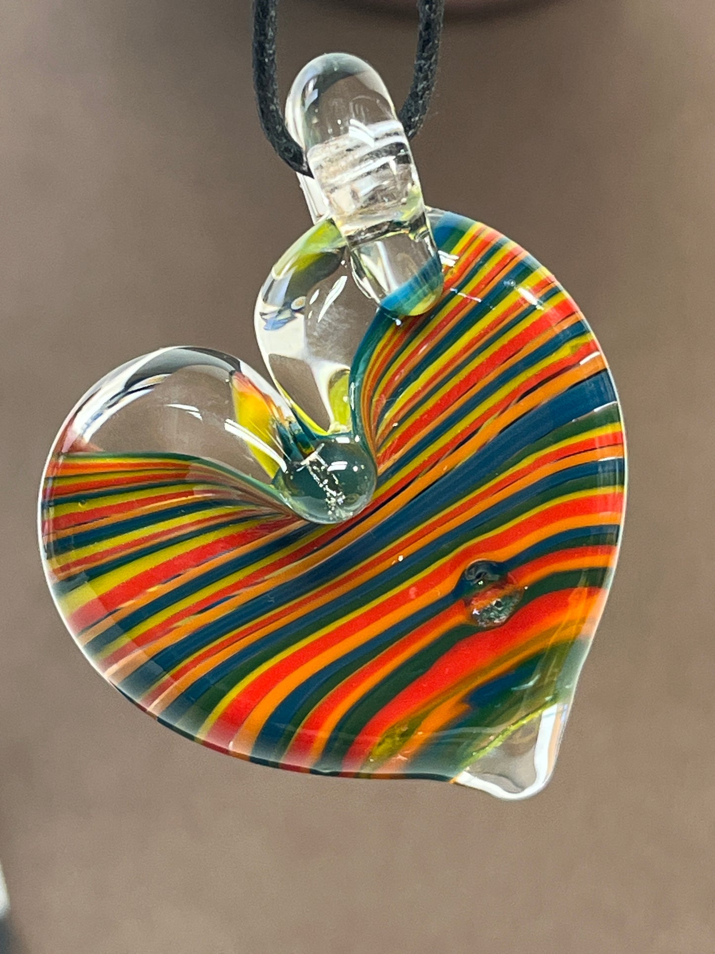 Rainbow Heart Pendant