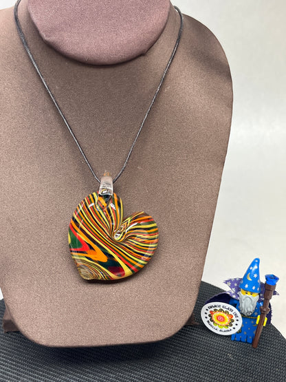 Rainbow Heart Pendant