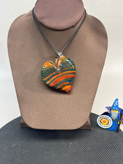 Rainbow Heart Pendant