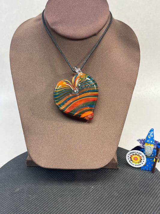 Rainbow Heart Pendant