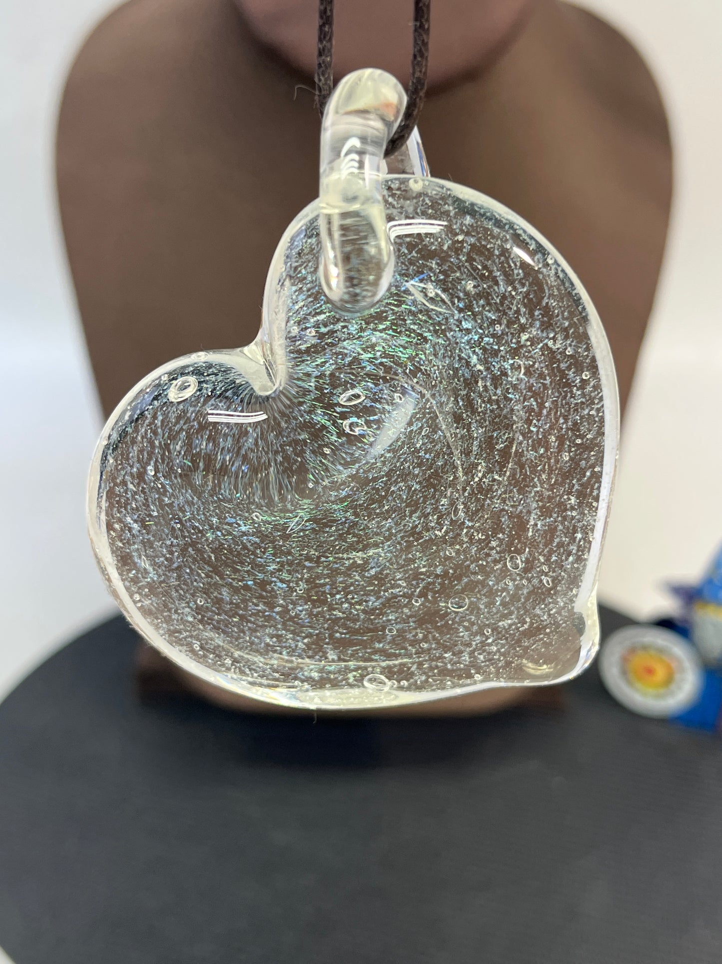 Dichroic Galaxy Heart Pendant