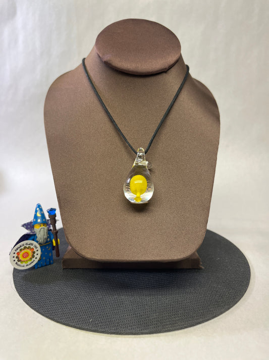 Wohooooo A yellow Glass Mushroom Pendant OMG!!!!