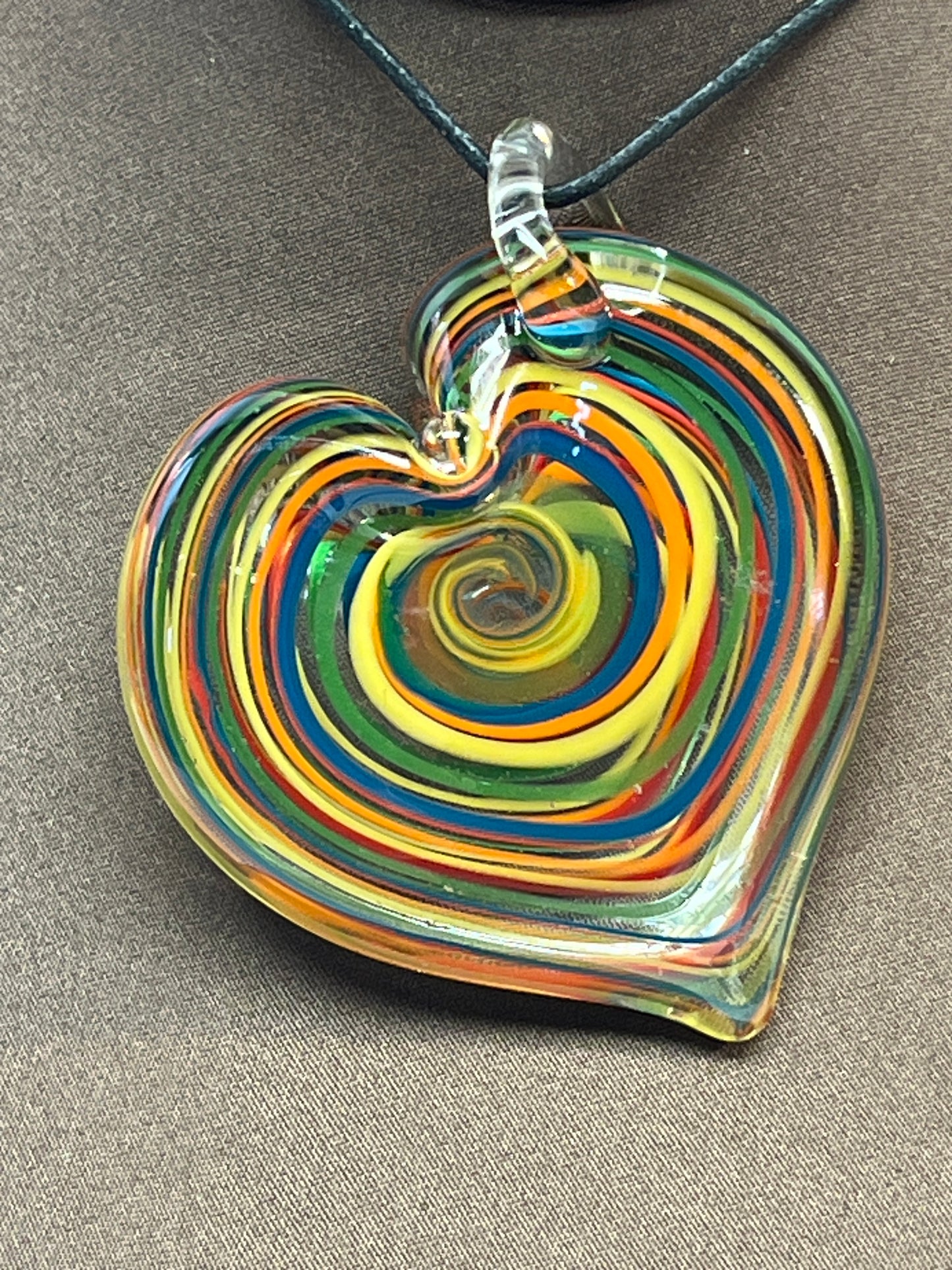 Rainbow Heart Pendant