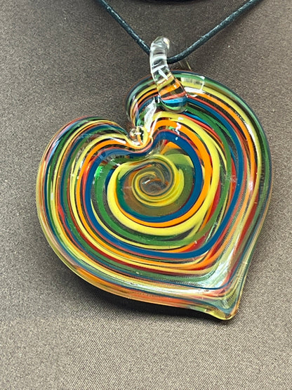 Rainbow Heart Pendant
