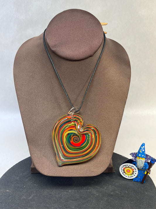 Rainbow Heart Pendant