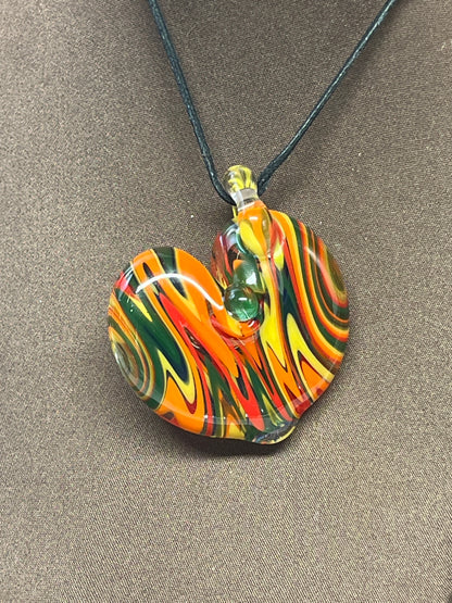 Rainbow Heart Pendant