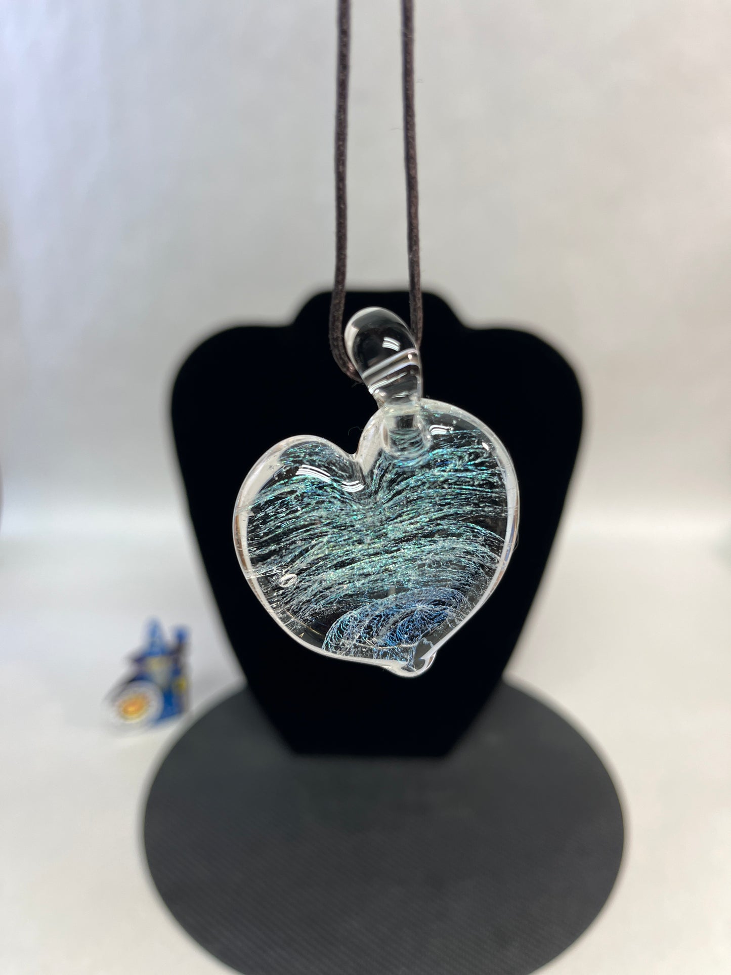 Dichroic Galaxy Heart Pendant