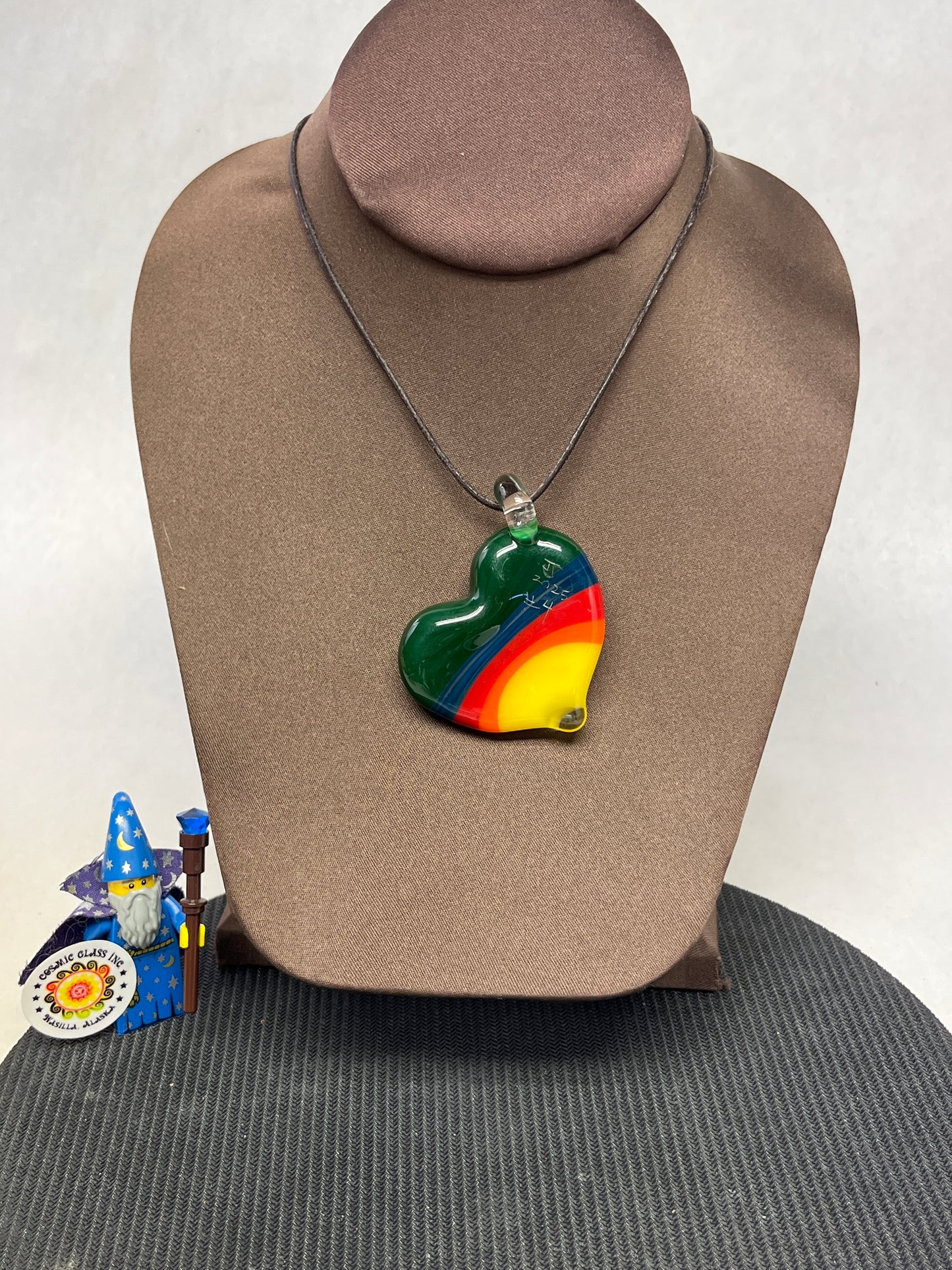 Rainbow Heart Pendant #4