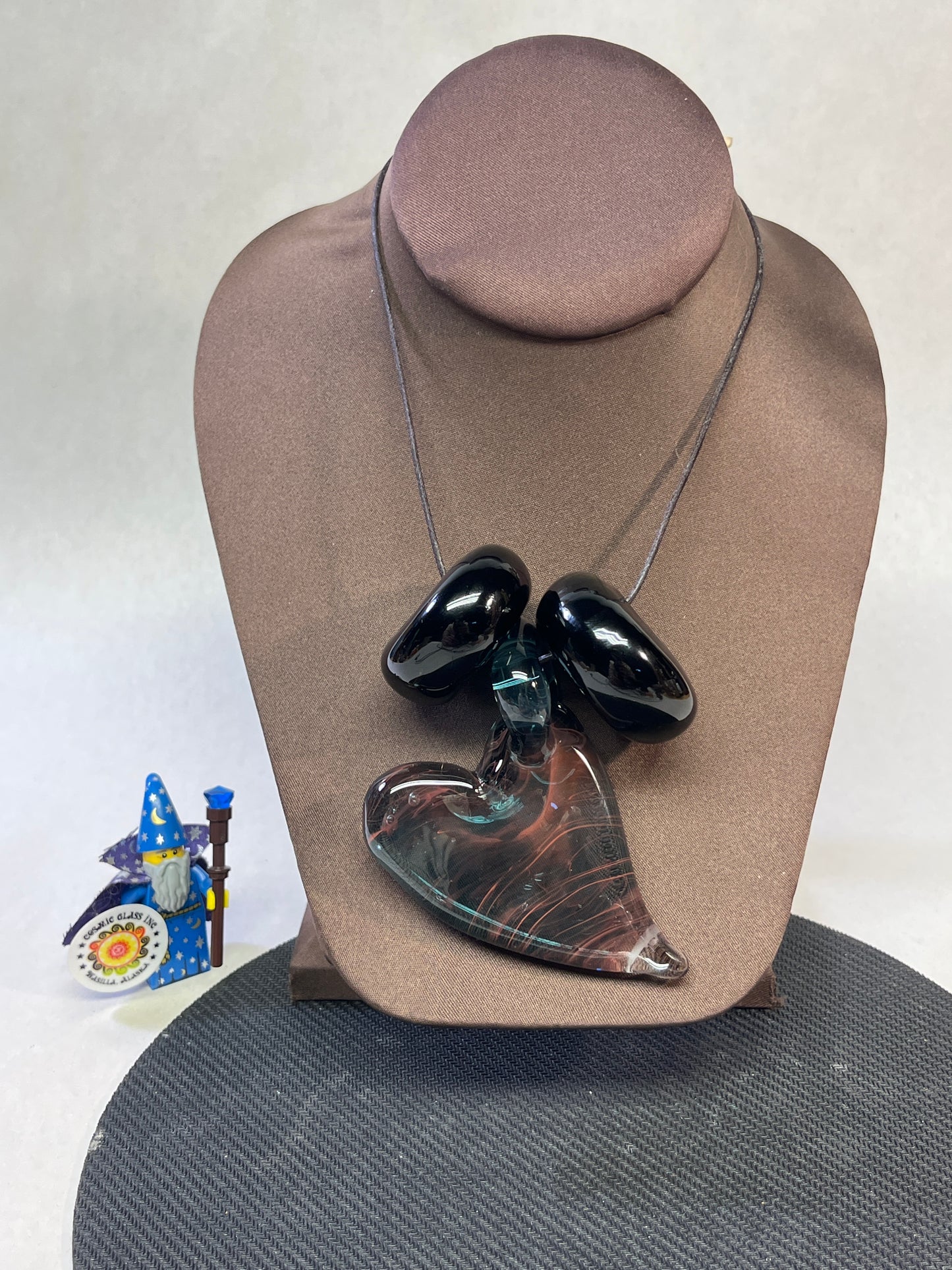Heart Pendant with Beads