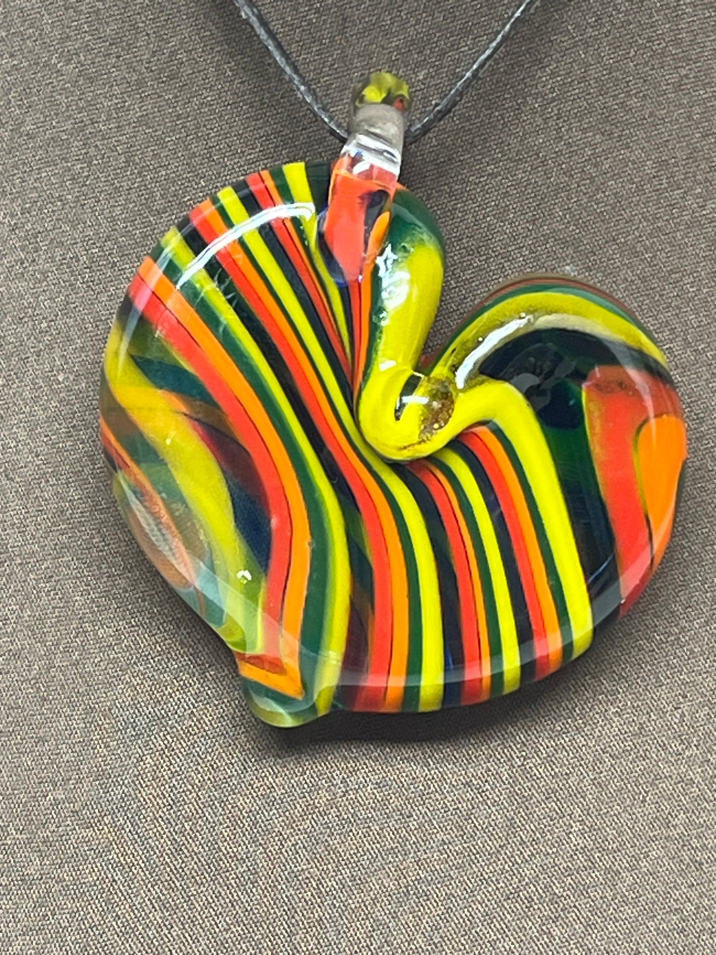 Rainbow Heart Pendant