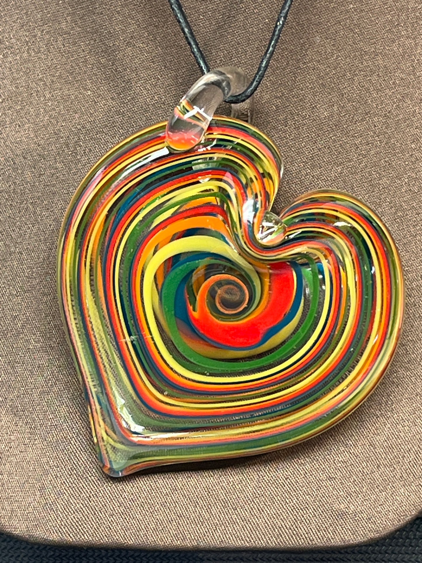 Rainbow Heart Pendant