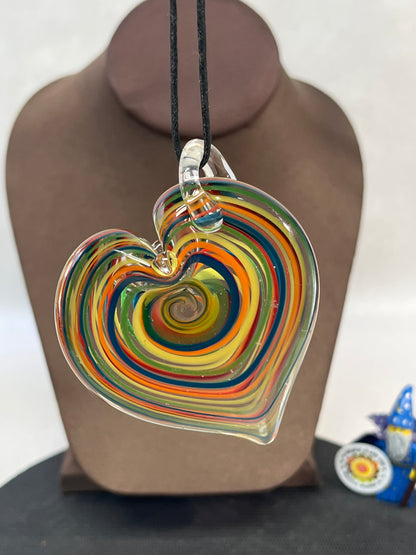 Rainbow Heart Pendant