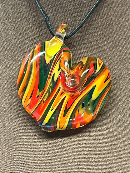 Rainbow Heart Pendant