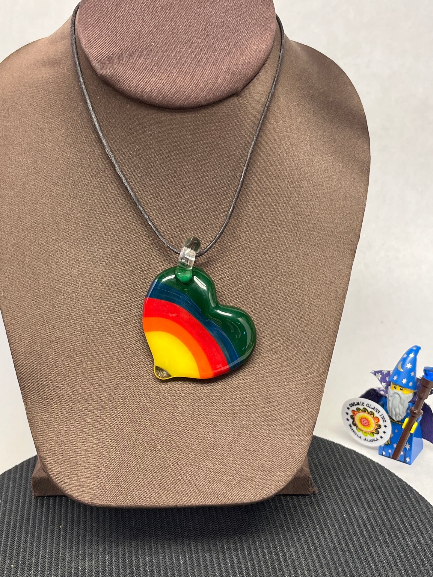 Rainbow Heart Pendant #4