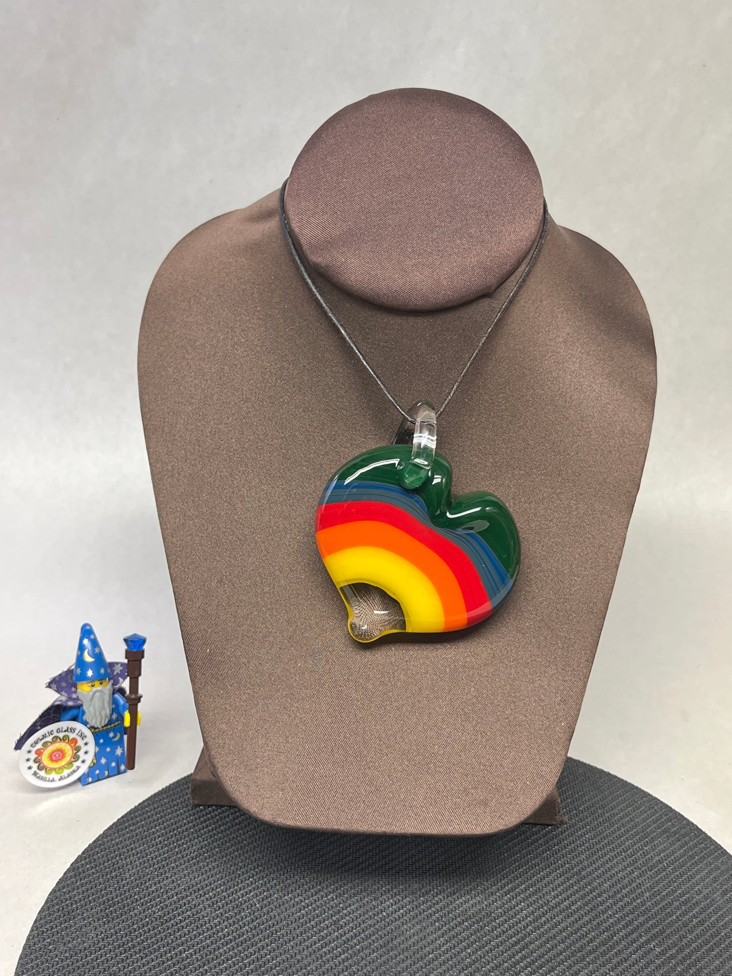 Rainbow Heart Pendant #2