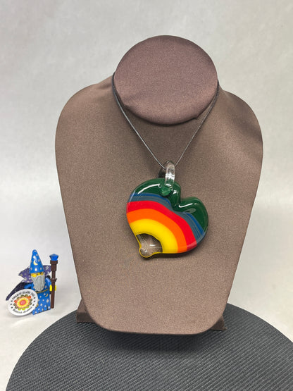 Rainbow Heart Pendant #2