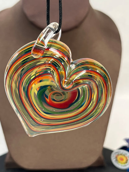 Rainbow Heart Pendant