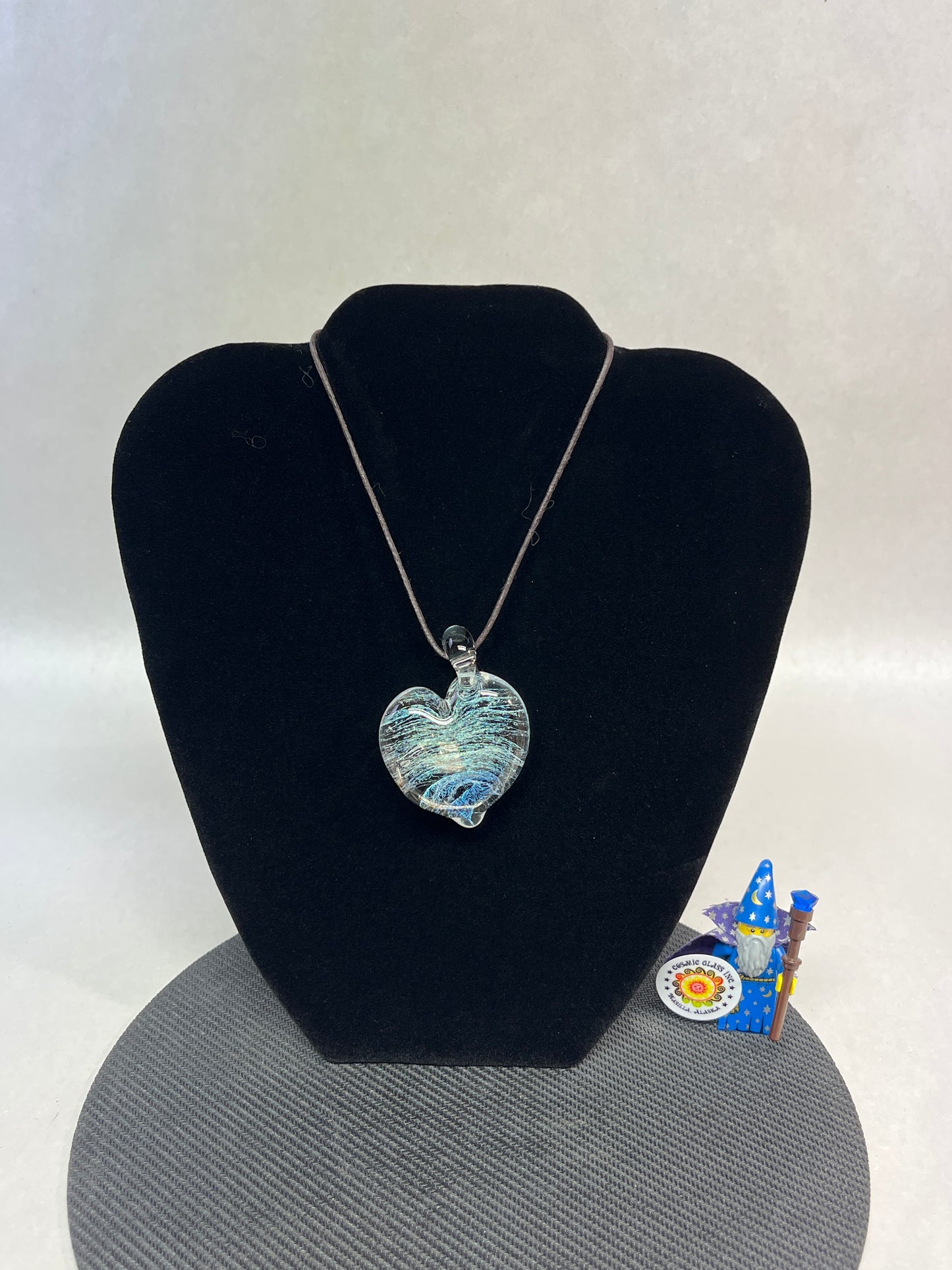 Dichroic Galaxy Heart Pendant