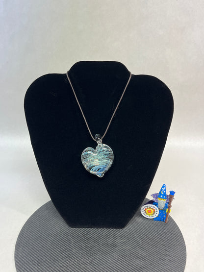 Dichroic Galaxy Heart Pendant