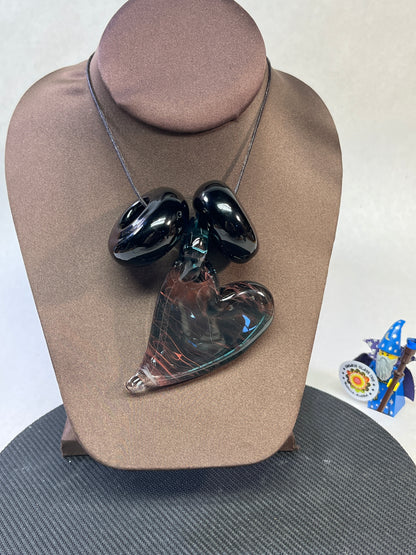 Heart Pendant with Beads