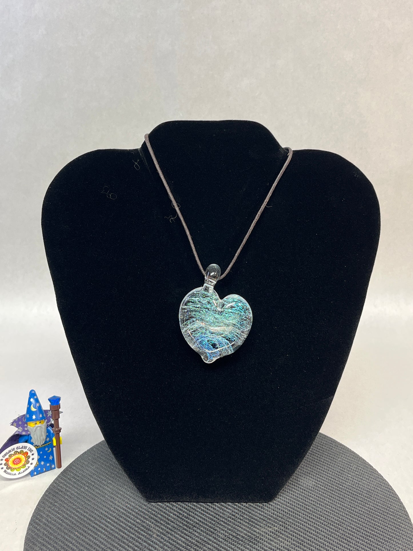 Dichroic Galaxy Heart Pendant