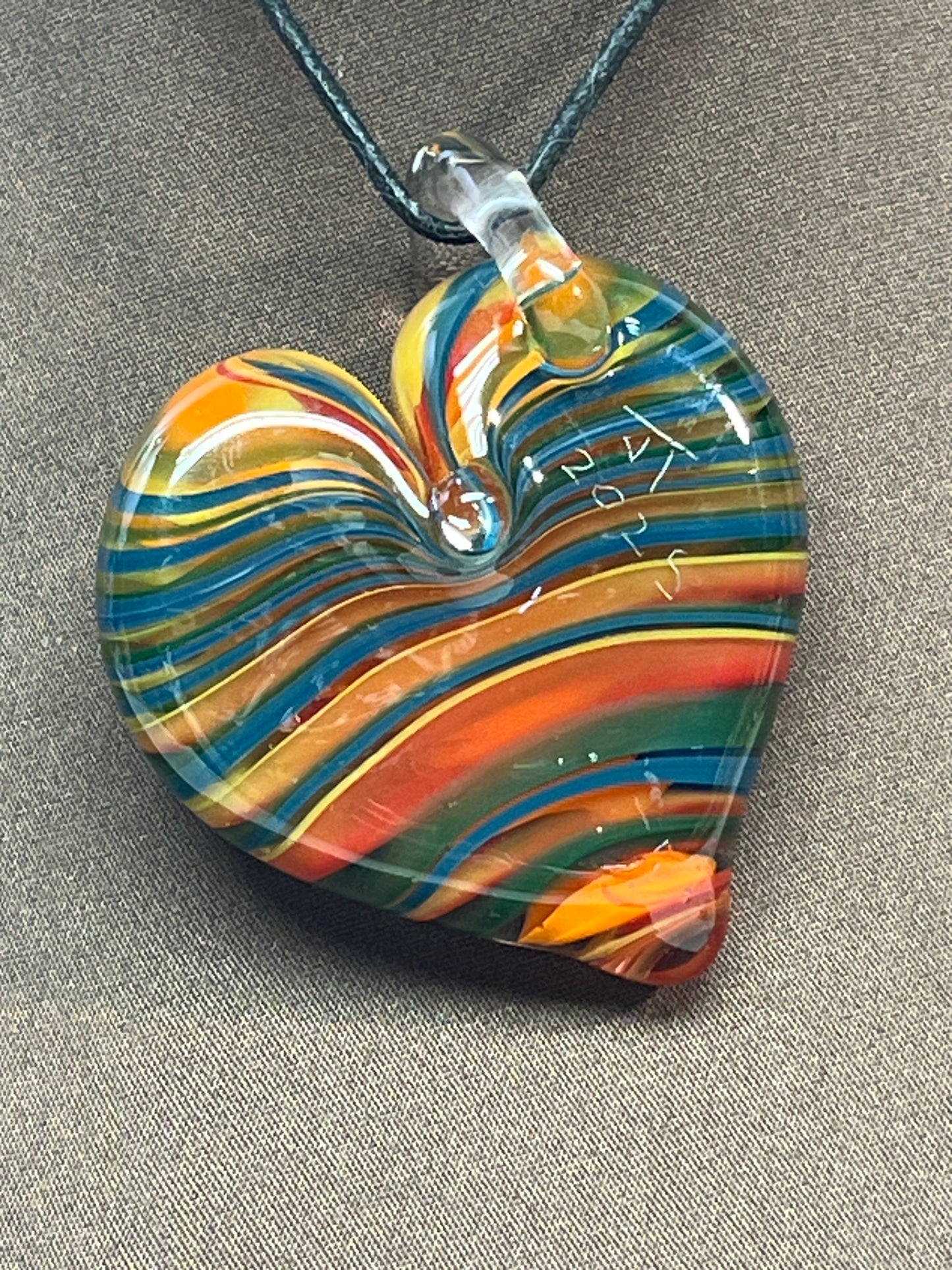 Rainbow Heart Pendant