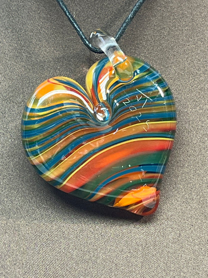 Rainbow Heart Pendant