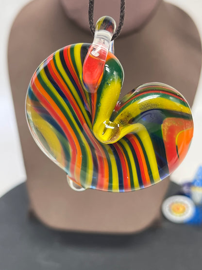 Rainbow Heart Pendant