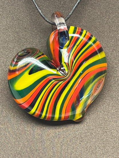 Rainbow Heart Pendant