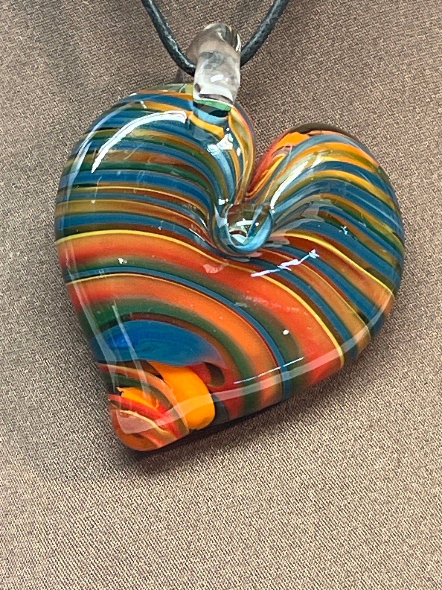 Rainbow Heart Pendant