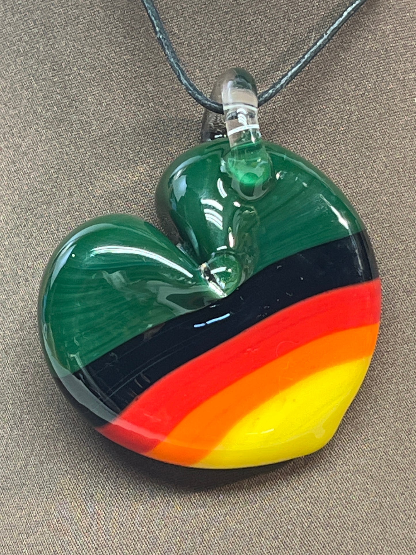 Rainbow Heart Pendant